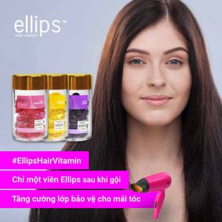 Serum Dưỡng Tóc Ellips Hair Vitamin  Giúp Tóc Phục Hồi, Nuôi Dưỡng Óng Mượt, Giữ Màu Tóc Nhuộm, Tóc Khỏe
