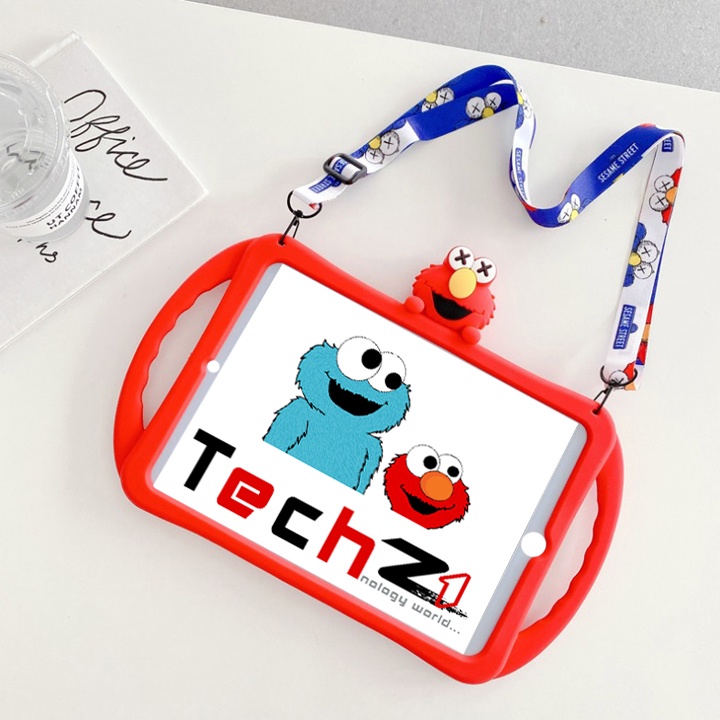Ốp Lưng iPad hình thú cute đủ dòng máy Air-mini-Pro, chất silicon nhiều màu cho bé - Mã TZAT910