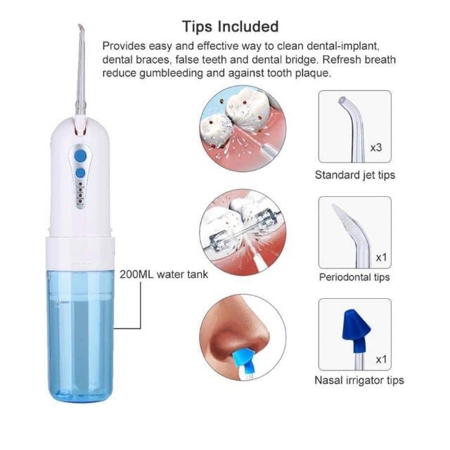 [TIỆN GỌN,Sẵn Hàng] Máy tăm nước Oral I water flosser du lịch cực tiện