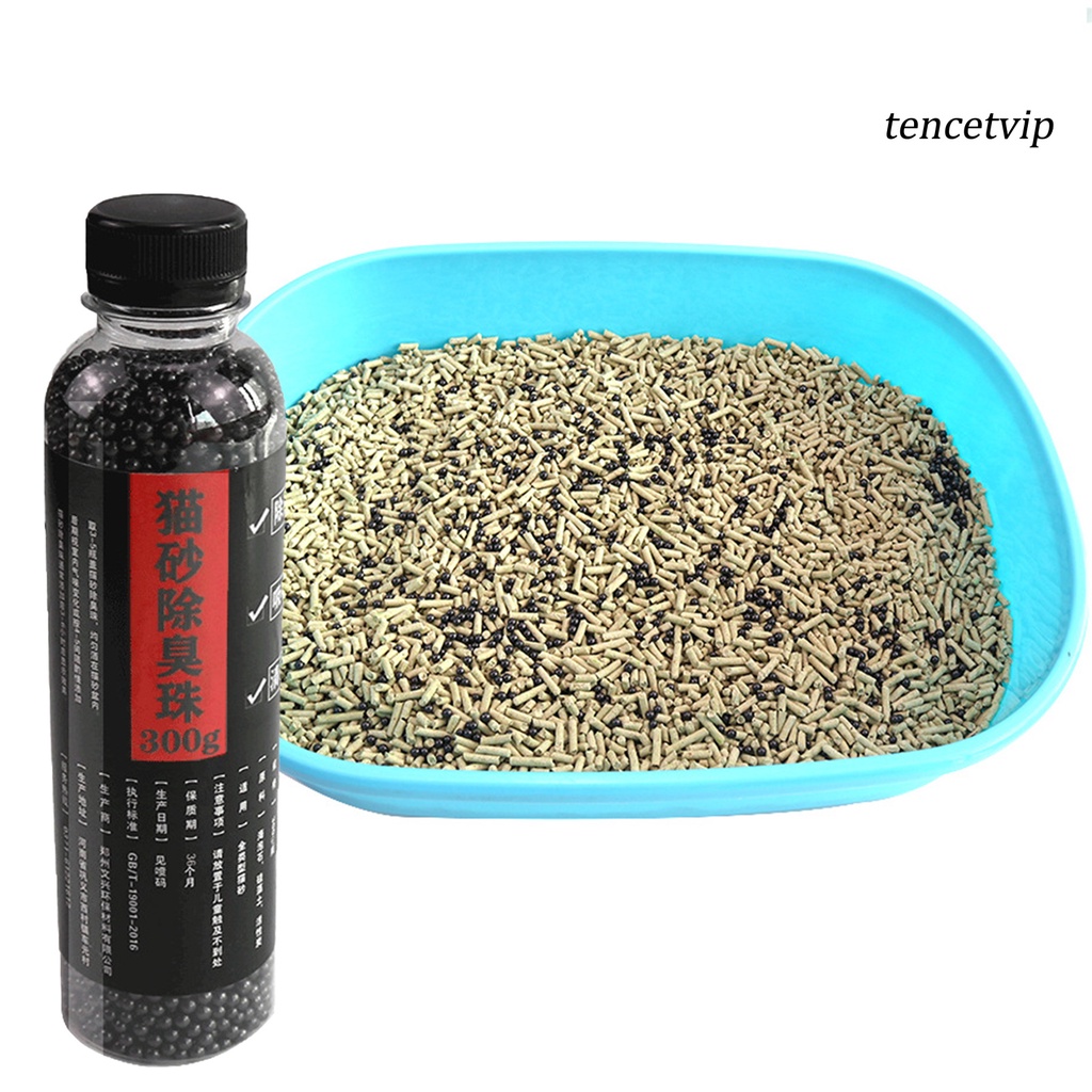 300g hạt cát mèo tròn khử mùi hôi độ thấm hút tốt siêu thơm mát cho mèo con