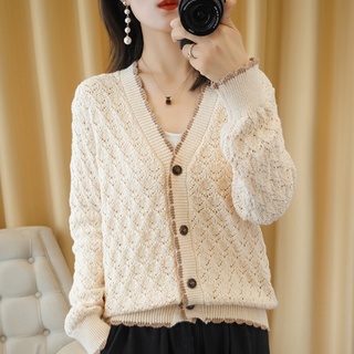 Áo Khoác Len Nữ Cardigan Kiểu Dáng Hàn Quốc Đẹp