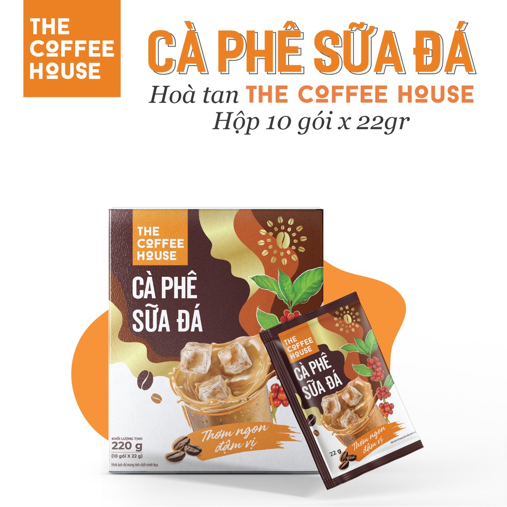 Cà Phê Sữa Đá The Coffee House Hộp 10 Gói * 22G