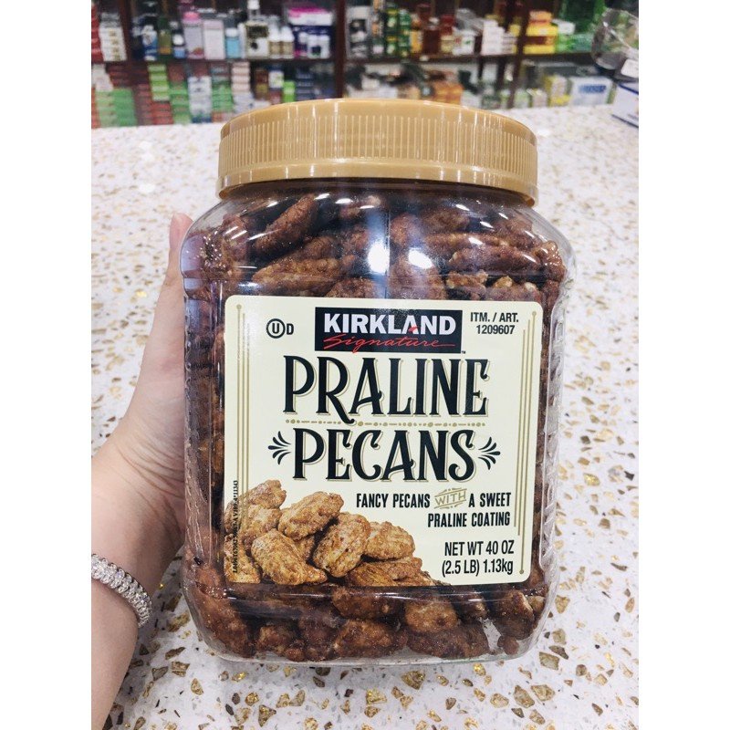 HẠT HỒ ĐÀO PHỦ ĐƯỜNG NÂU PRALINE PECANS - 1,13KG/ FROM KIRLAND SIGNATURE - USA