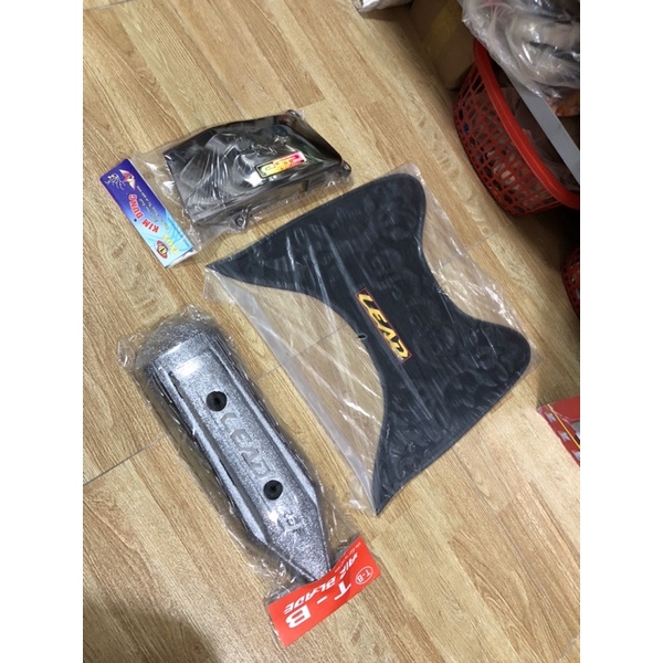 Giá trọn bộ 3 món ốp xe LEAD 13->15 bao gồm có Sàn chân +Ốp pô +Ốp quạt gió cao cấp giá rẻ