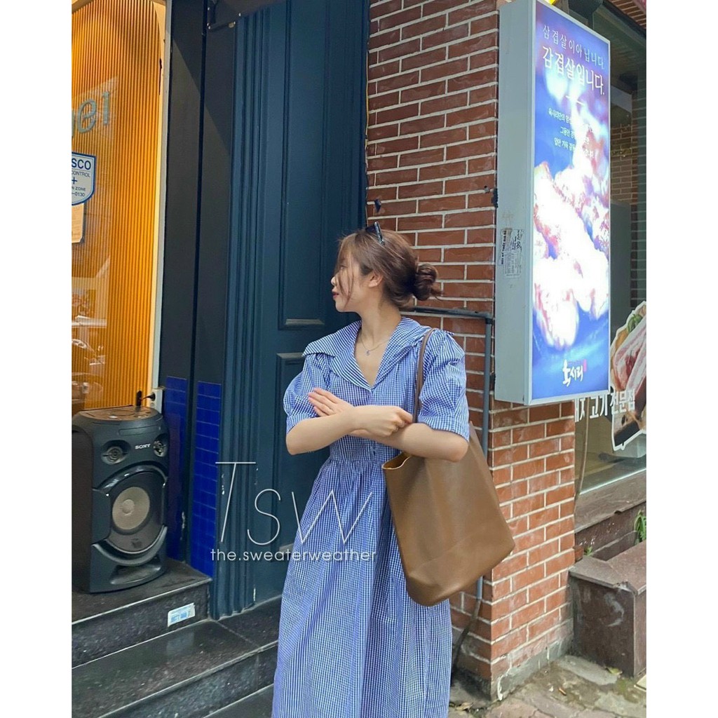 Đâm Somi Xanh Blue Dáng Suông oversize cá tính PHS1589