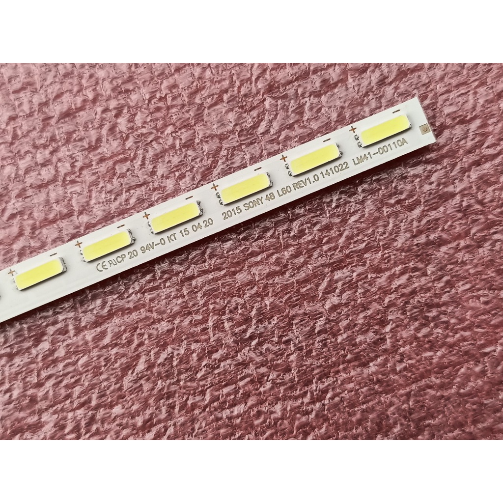 THANH LED TIVI SONY 48R550C 48W700C MỚI 100%, 1 MÁY 1 THANH 60 BÓNG, MỖI BÓNG 6V, DÀI 58,7cm SONY 48 L60 REV1.0 141022