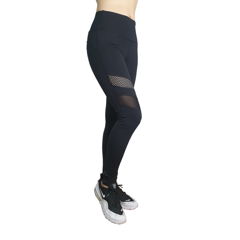 Quần Dài Tập Gym &amp; Yoga Phối Lưới Thể Thao Thoáng Mát Cho Chị Em Năng Động Thoải Mái