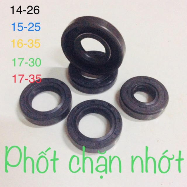 Phốt chặn nhớt - phốt chặn dầu - phốt chặn bụi (14-26)(15-25)(16-35)(17-30)(17-35)