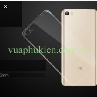 Ốp lưng dẻo trong  silicon cao cấp cho xiaomi mi5