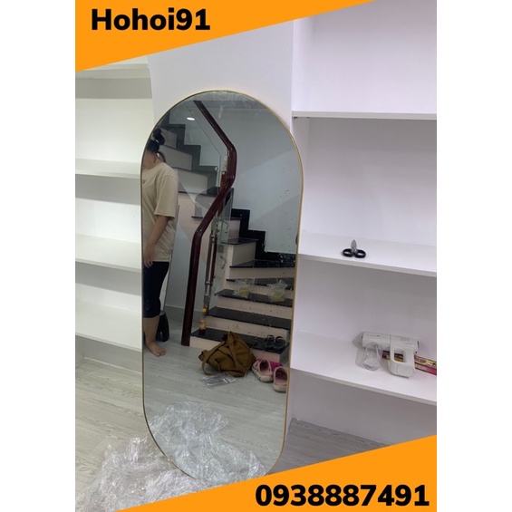 GƯƠNG TRÀN VIỀN MẠ CROM TẶNG KÈM CHÂN 50x1m6