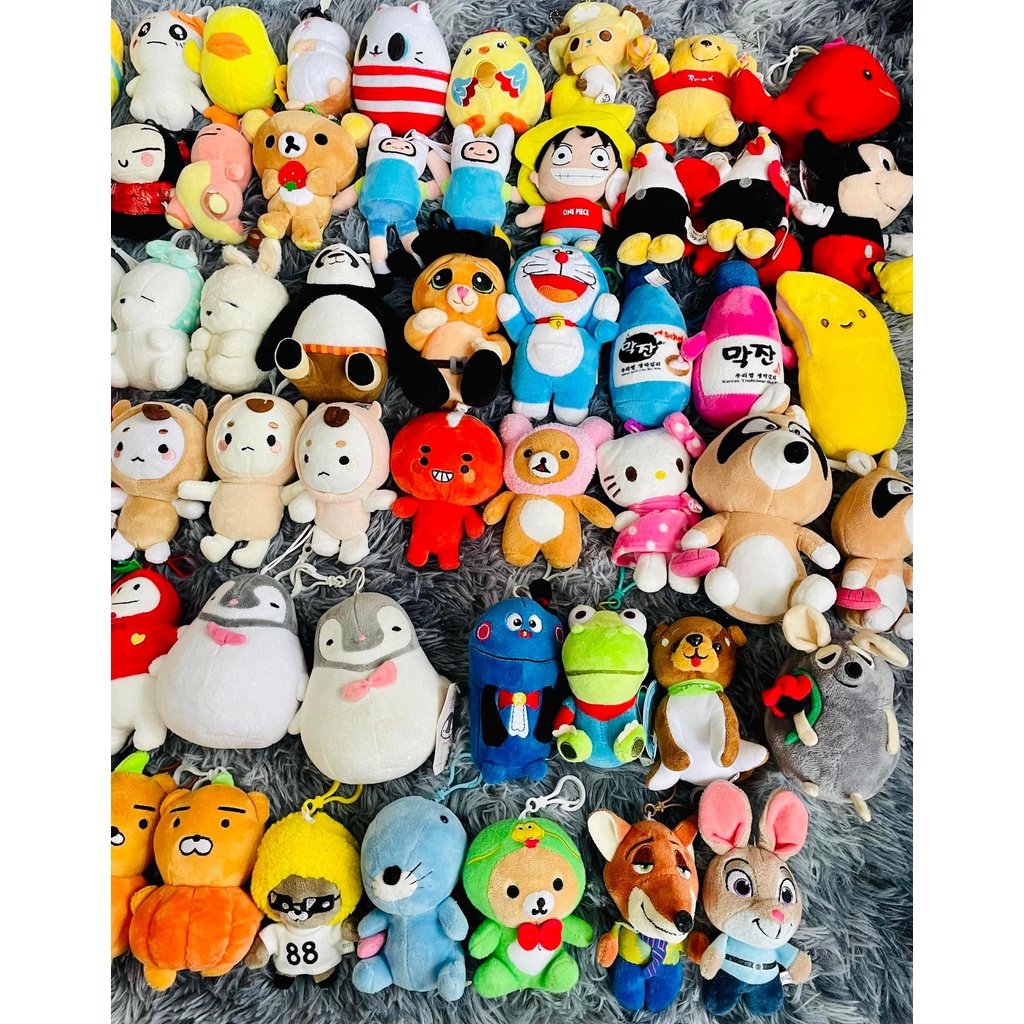 Móc khoá gấu bông trang trí giao mẫu ngẫu nhiên size 8-15cm