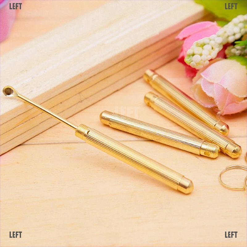 Dụng Cụ Lấy Ráy Tai Trái Bằng Vàng Gấp Gọn Tiện Lợi