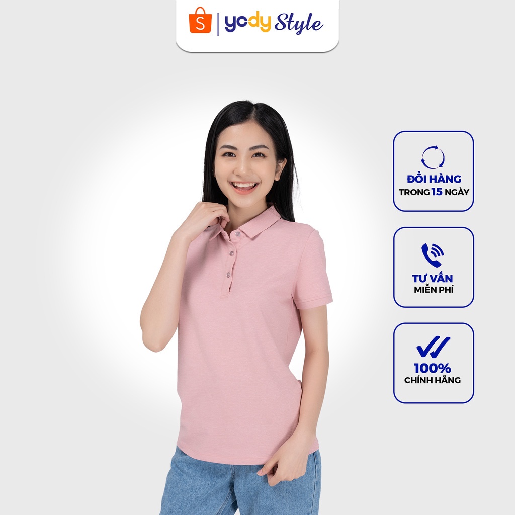 Áo Polo Nữ Moda YODY Thông Thoáng Và Thấm Hút Tốt APN3968
