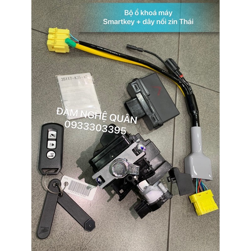 Bộ ổ khoá máy SMARTKEY + dây nối cho xe Vario125 từ chìa khoá cơ lên Smartkey Zin Thái mới 100% 💰 3,500,000 VND