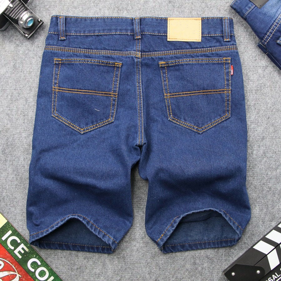 [ Mã FAMANU07 giảm 10% đơn 0đ ] Combo 3 quần shorts jeans nam vải dày 3 màu xanh nhạt, xanh đậm, xanh đen