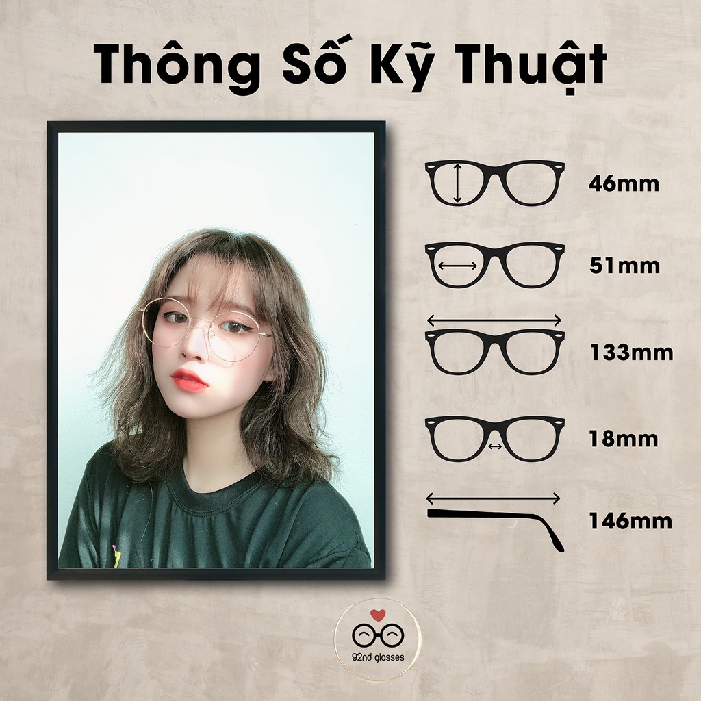 Gọng Cận nam nữ tròn nhỏ chất kiệu kim loại thanh mảnh ulzzang Lani 2626 - Lắp Mắt Cận Theo Yêu Cầu | BigBuy360 - bigbuy360.vn