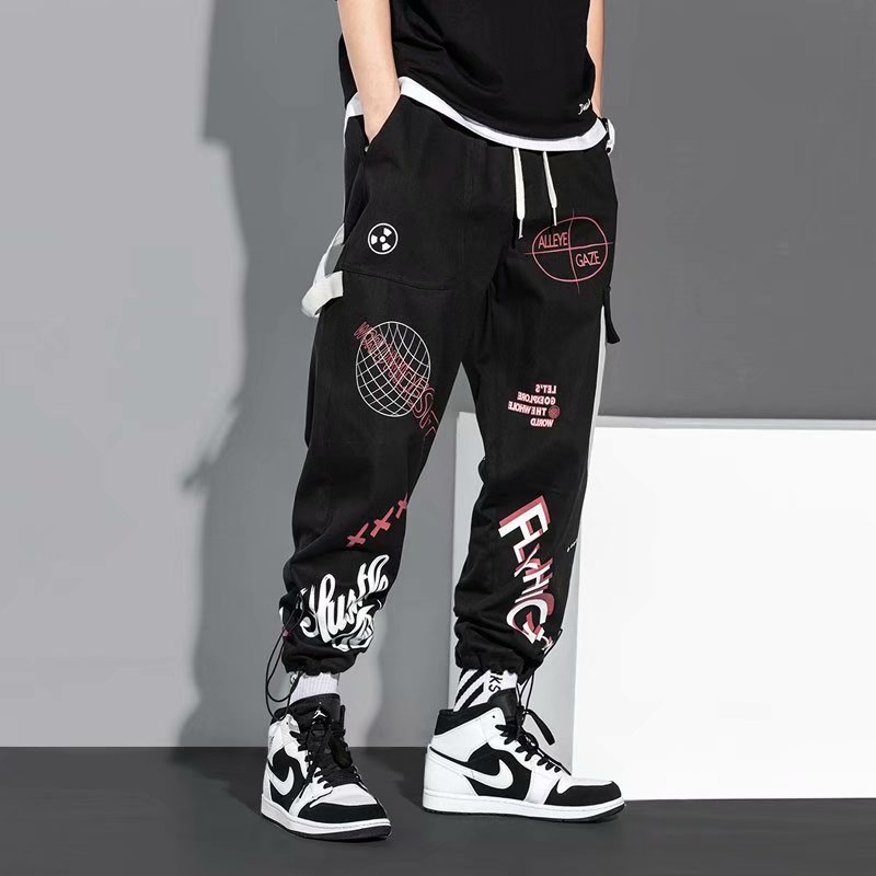 Men's Fashion Drawstring Loose Khaki Pants Size S-3XL | BigBuy360 - bigbuy360.vn