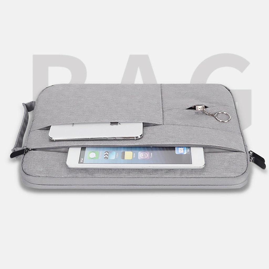 Túi chống sốc BUBM chuyên dụng cho laptop 4 ngăn quai xách đứng, không thấm nước cho laptop, máy macbook 13in/14in/15in