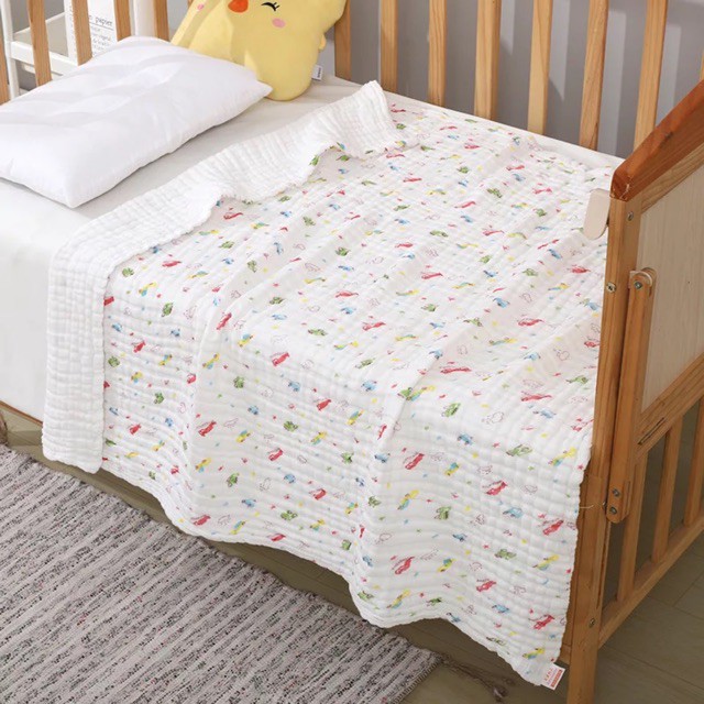 Khăn xô sợi tre đa năng 6 lớp (110x110cm) - Khăn tắm cho bé sợi tre 6 lớp