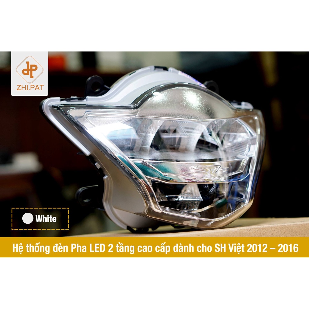 Chóa đèn SHVN 2012 -2016, đèn pha led 2 tầng siêu sáng Zhi.pat chính hãng - bảo hành 2 Năm