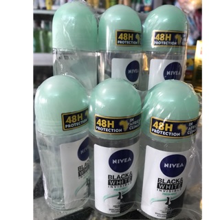Lăn Nữ Nivea BLACK & WHITE Invisible FRESH MIST 48H Protection - 50ml - Nắp xanh lá.