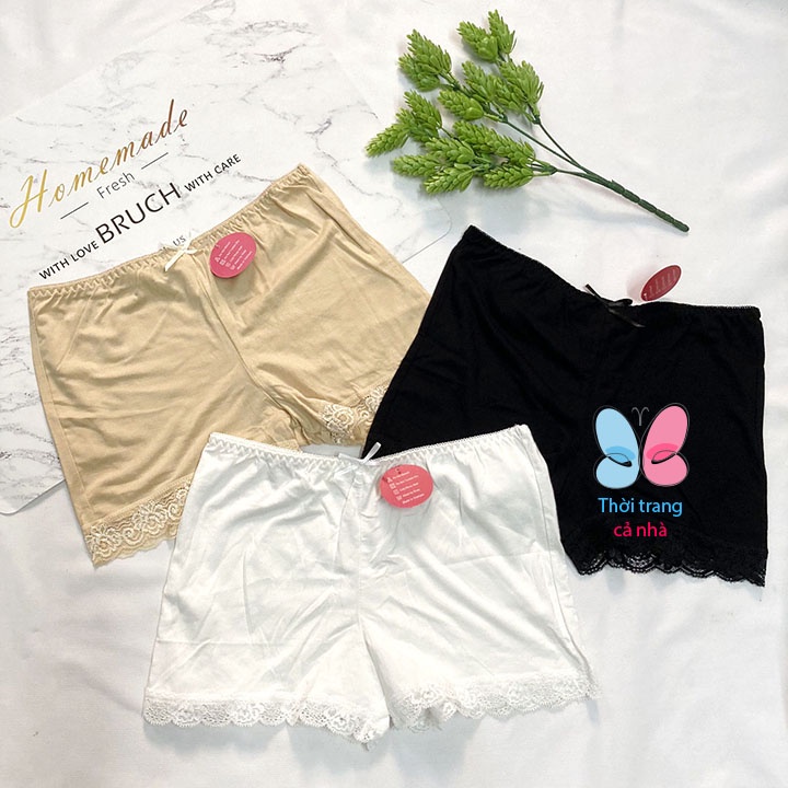 QUẦN LÓT ĐÙI MẶC VÁY VIỀN REN - QLNU19