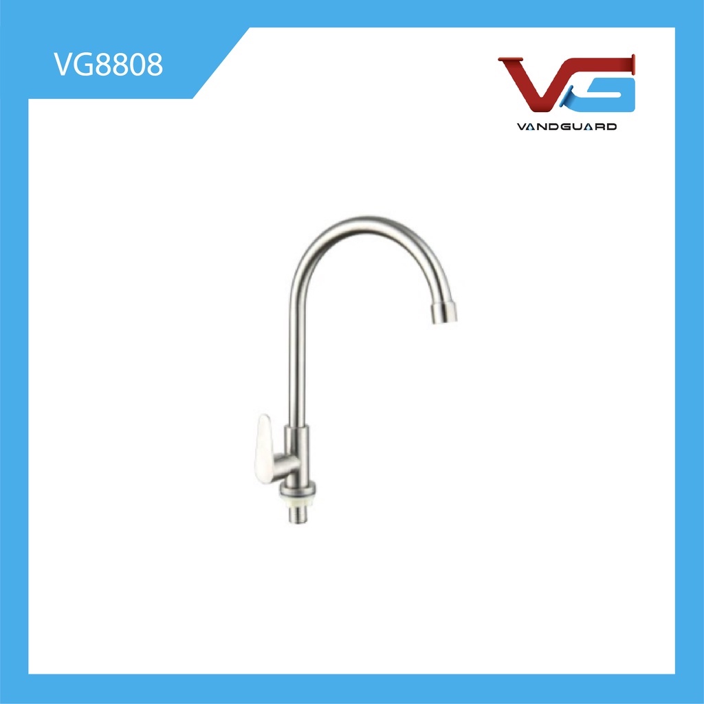 Vòi Rửa Chén Âm Chậu VG88-SI, bằng thép không gỉ, hiệu Vandguard bảo hành 1 năm