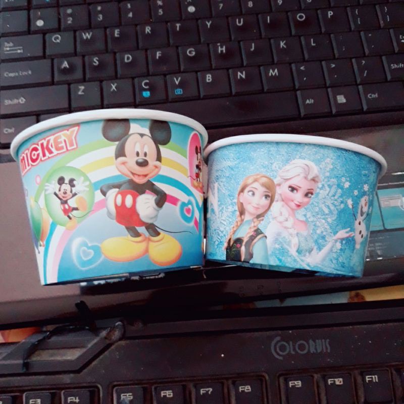 Set 100 cốc cừu giấy dùng 1 lần 240ml - KingPack