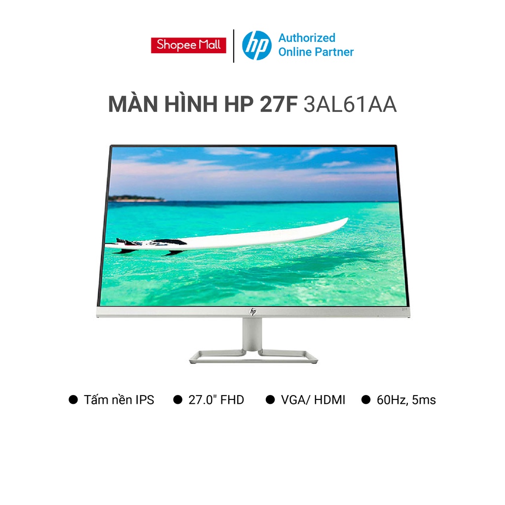 Màn hình máy tính HP 27F 3AL61AA 27-inch IPS ĐEN