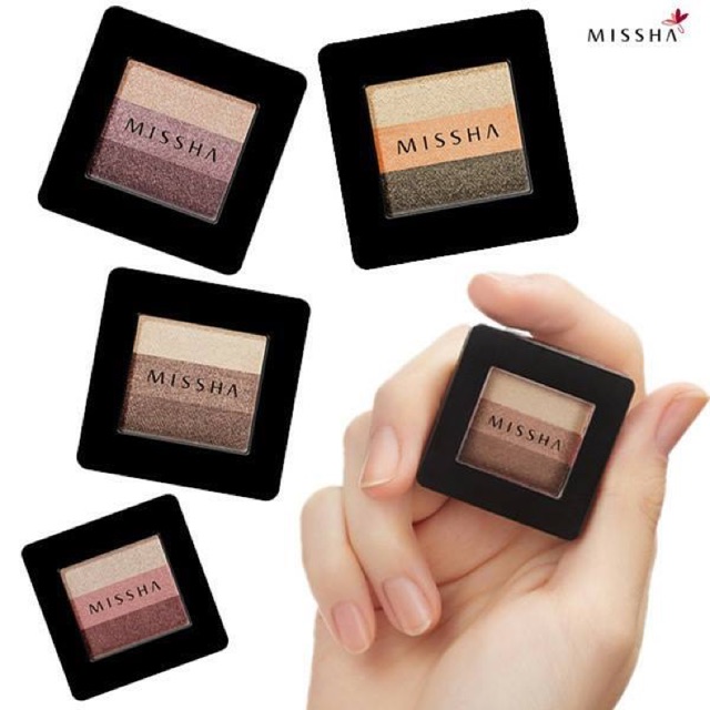 (Order) Phấn mắt 3 màu Missha perfection style shadow