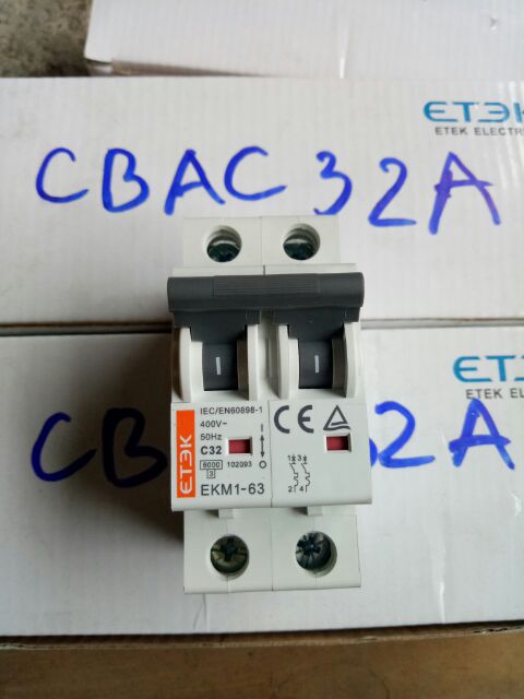 CB AC 32A, 40A và 63A hãng ETEK