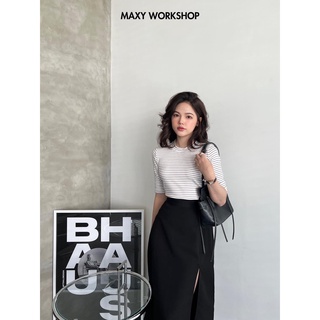 Áo thun knitted form ôm dáng update thêm nhiều màu mới siêu xinh knitted basic tee Maxy Workshop
