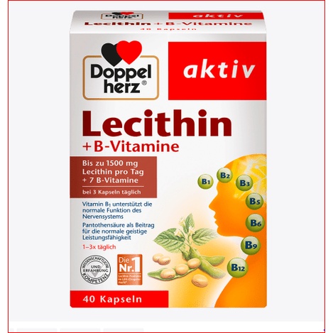 Lecithin của Doppel hàng Đức hộp 40 viên