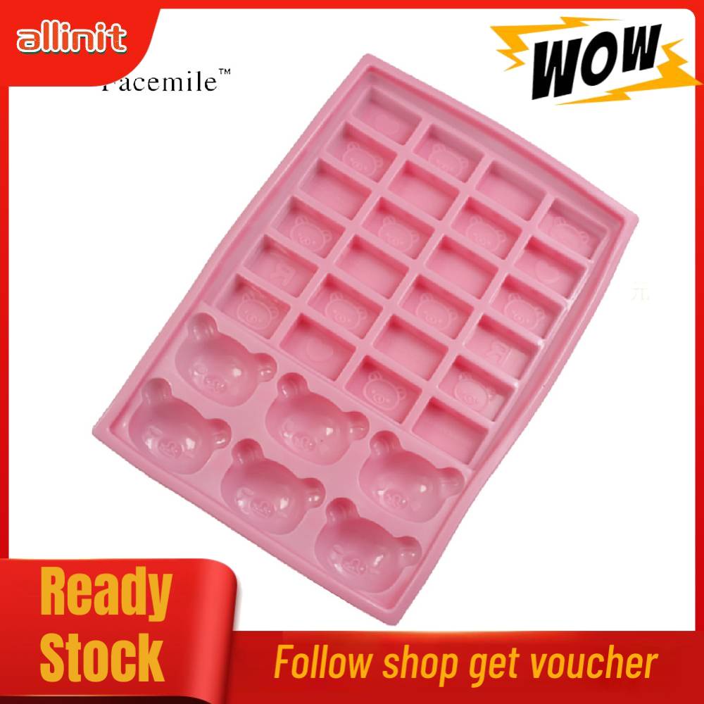 Khuôn silicon làm kẹo đường hình con gấu