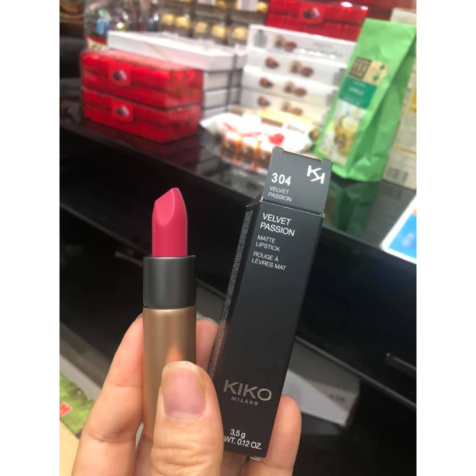 Son Kiko 304 Warm Pink – Velvet Passion Matte Lipstick