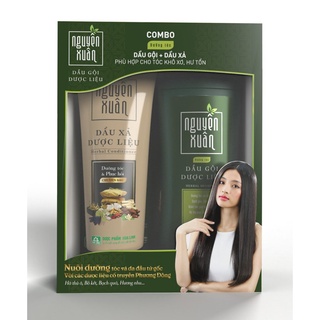  Bộ sản phẩm Dầu gội 200ml và Dầu xả 180ml Nguyên Xuân dưỡng tóc chuyên sâu 