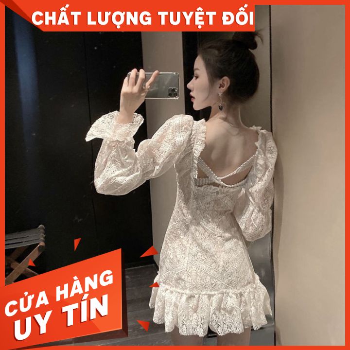 Đầm Tiểu Thư Trắng Muốt Điệu Đà