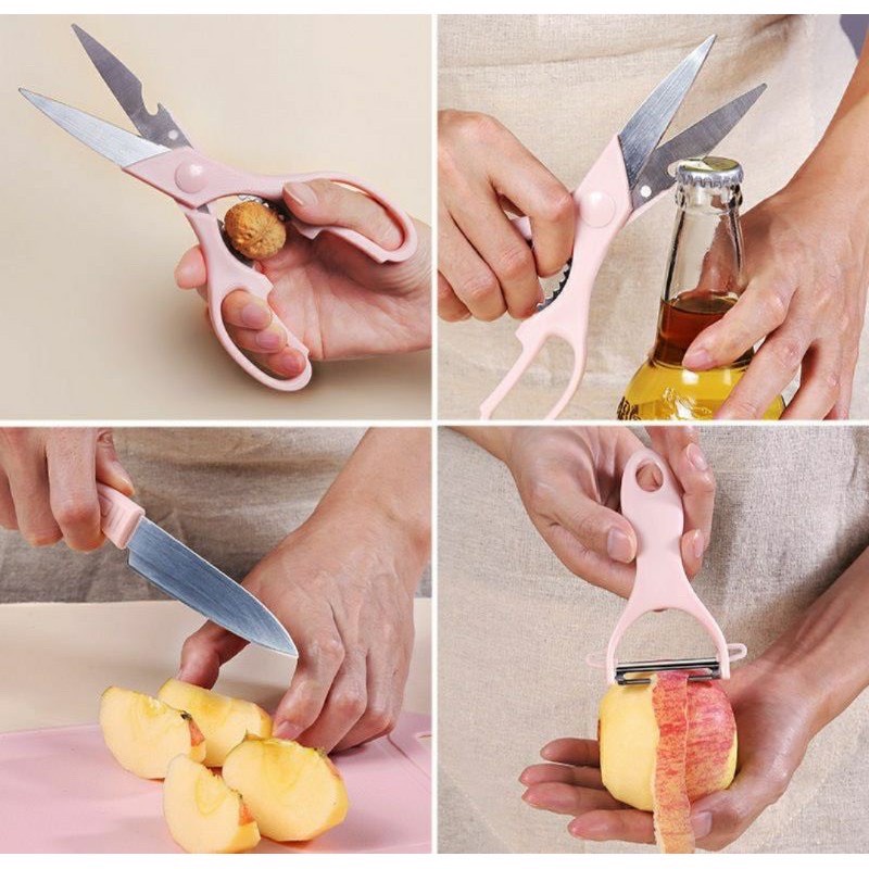 Bộ dao thớt 4 chi tiết chế biến đồ ăn dặm cho bé