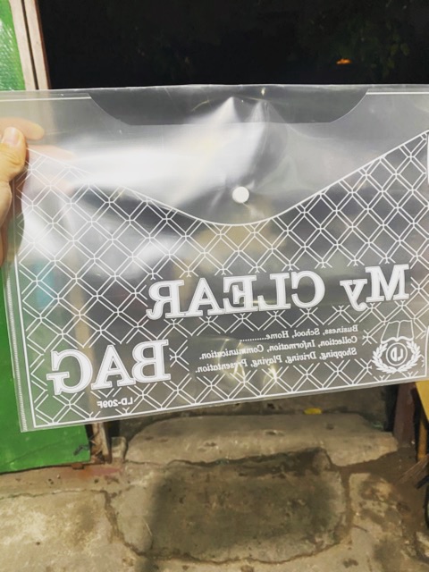 1 bịch 12 túi đựng hồ sơ tài liệu MY CLEAR BAG