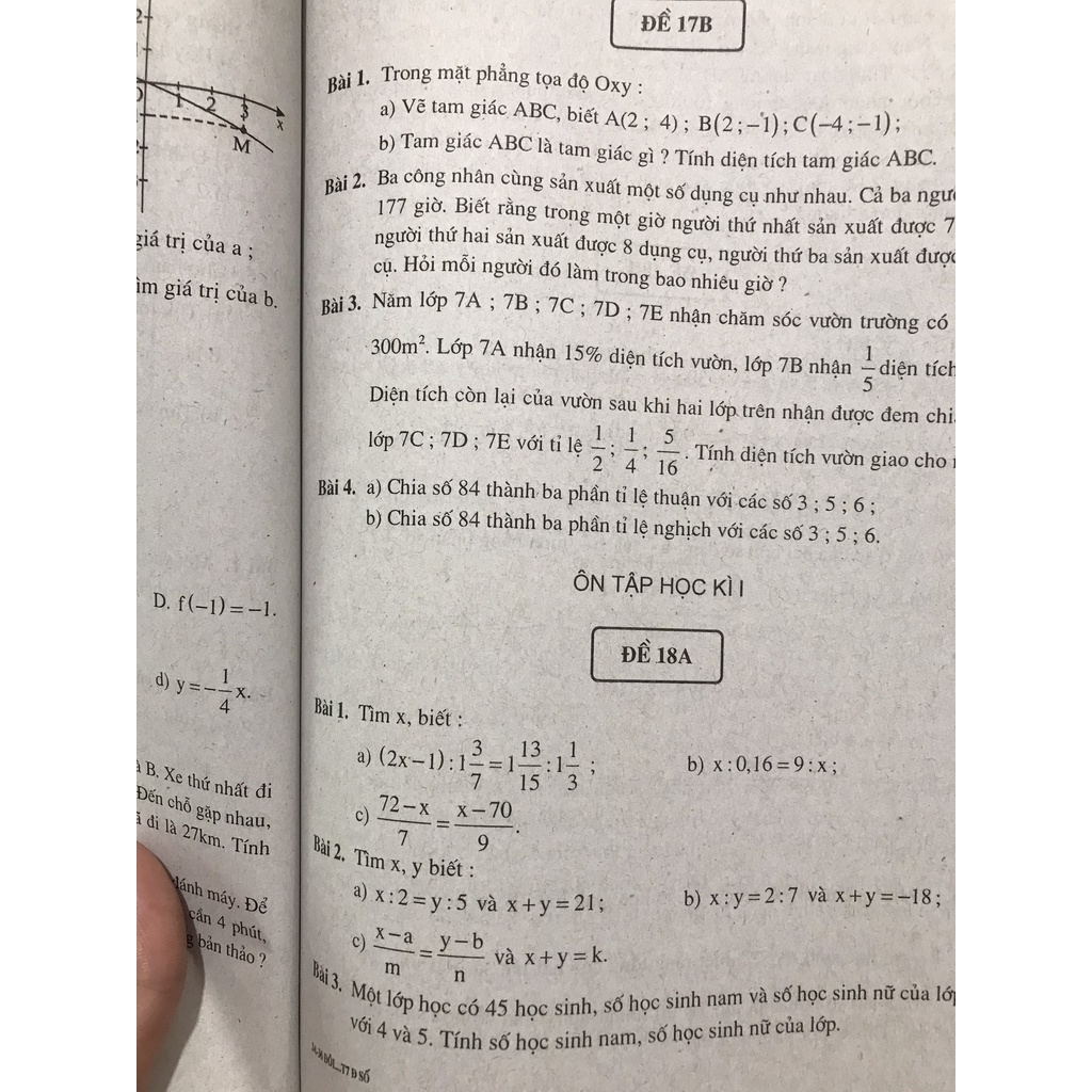 Sách - 36 đề ôn luyện cuối tuần toán đại số 7