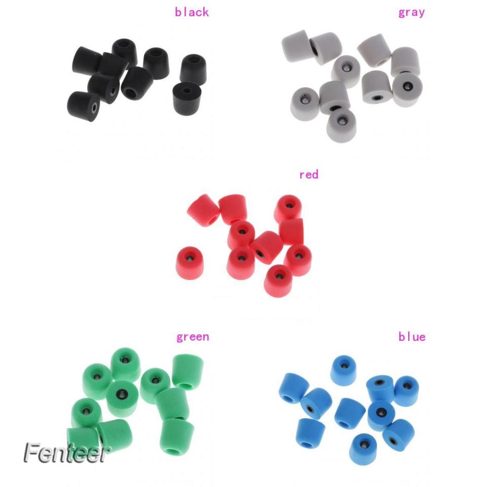 5 Pairs Ear Buds Eartips Memory Foam Sponge Tips Earplug 3.0mm For Earphone