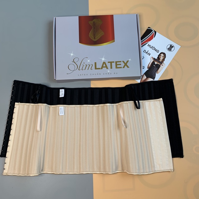 Combo Đai Nịt Bụng Slim Latex[ Kèm Nới Size + Miếng Lót Chống Hằn Ngứa Corset Liner+ Tặng Thước Dây]