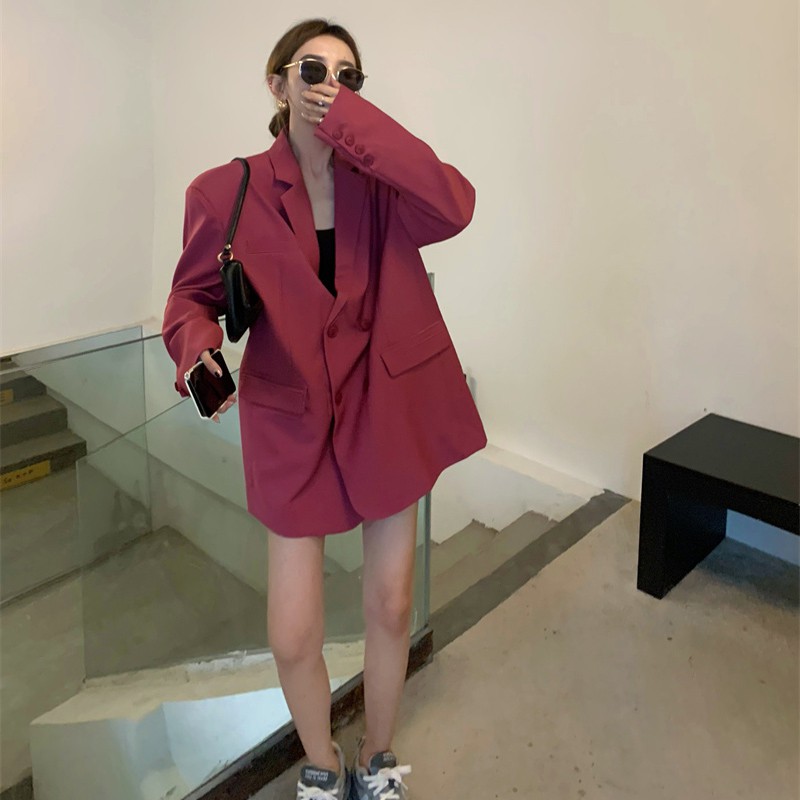 (Hàng Đẹp)Ảnh thật 3 hình cuối-2W585.Áo blazer oversize thời trang phong cách Hàn Quốc | BigBuy360 - bigbuy360.vn