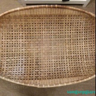 Rổ tre + 2 dâu tằm ăn , rổ mây để võng cho bé