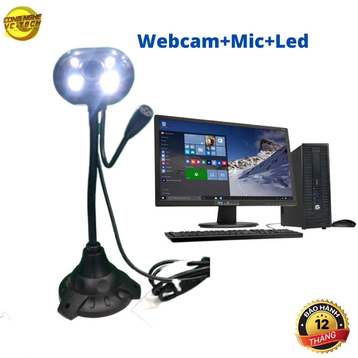 [SALE KHỦNG]Webcam Dùng Cho Các Loại Máy Tính,Tích hợp Micro, Đèn Led-Không cần cài đặt-Bảo hành đổi mới 100%