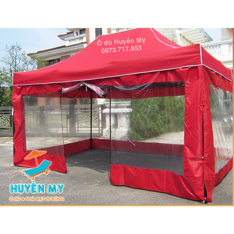 Nhà Bạt Di Động 3x4,5 -Nhà Bạt bán hàng ,che nắng che mưa , sự kiện ,cưới hỏi ,gian hàng triển lãm