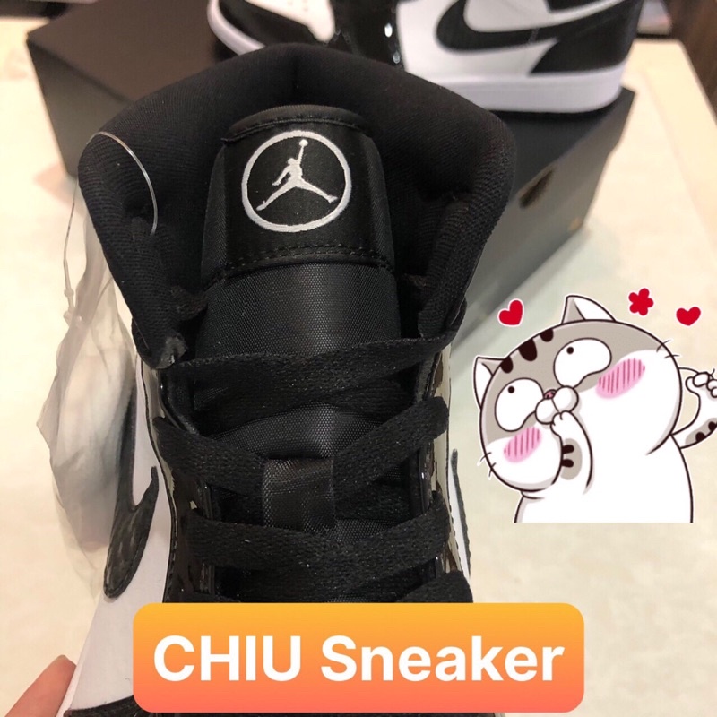 [ CHIU Sneaker ] Giày Sneaker Jordan 1 cổ cao carbon trắng đen phiên bản cao cấp giày thể thao jd1 mid