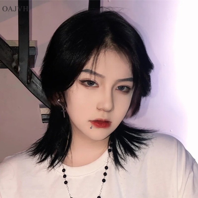 Bộ Tóc Giả Ngắn Bằng Sợi Mullet Thời Trang Dành Cho Nam Và Nữ