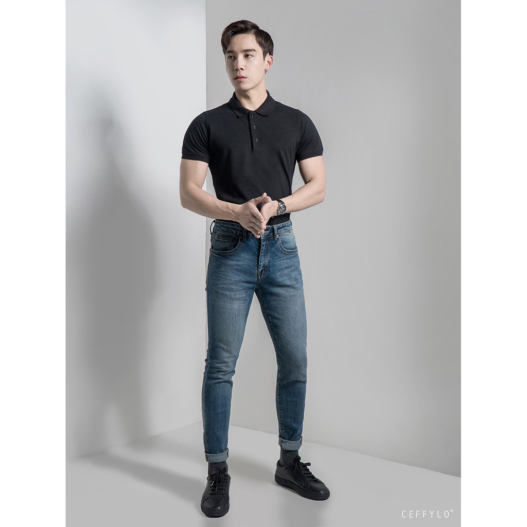 [FREESHIP] Polo nam trơn basic thời trang cao cấp CEFFYLO vải cotton mềm mịn | BigBuy360 - bigbuy360.vn
