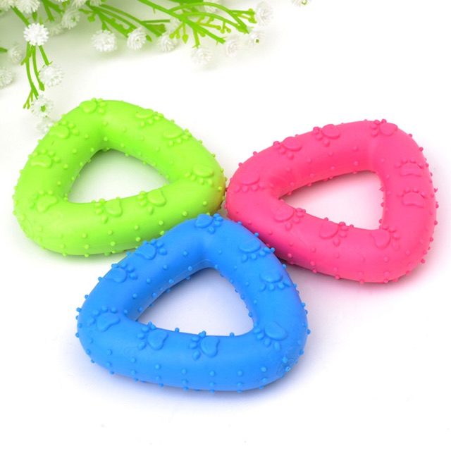 XƯƠNG CAO SU TAM GIÁC TỰ NHIÊN CHO CHÓ